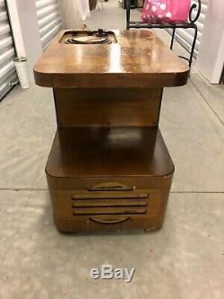 Antique Vintage Old 1938 Wood Philco Chairside Tube AM Radio Model 38-7CS