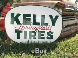 Antique Vintage Old Style Kelly Springfield Tires Sign