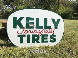 Antique Vintage Old Style Kelly Springfield Tires Sign