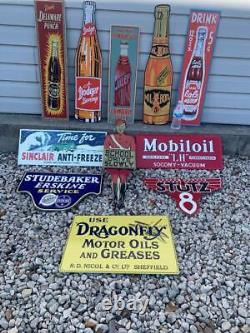 Antique Vintage Old Style Metal Signs Gas Oil Soda Mix/Match 12