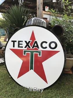 Antique Vintage Old Style Texaco Gas Oil Sign! 40