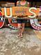 Antique Vintage Old Style Us Tires And Rubber Metal Sign 48 Long Made Usa