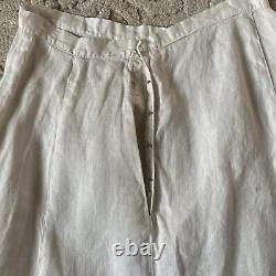Antique Vintage Very Old Linen Skirt XS