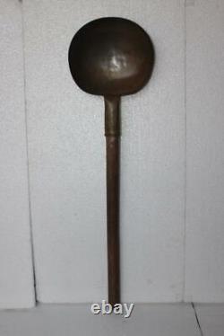 Big Size Spoon Cooking Purpose 1900s Old Vintage Antique Sambar Collectible