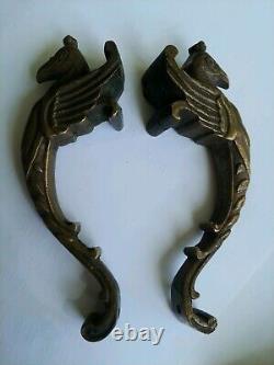 Brass Door Handle Old Vintage Collectible Decorative Piece door handles ussr