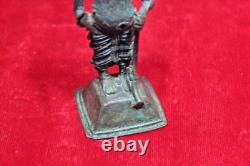 Brass Statue Figure 1900 Old Vintage Antique Home Decor Collectible