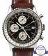 Breitling Old Navitimer Chronograph Black 42mm Automatic 81610 Stainless Watch