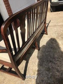 Burled Walnut Williams & Mary Settee. Excellent Condition Very Old
