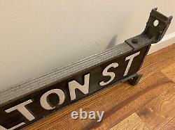 C1950's FULTON STREET Antique Sign Brooklyn NY Vintage Old NYC New York X-RARE