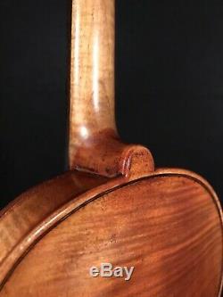 C. 1920 John Juzek 4/4 Full Size Violin Vintage Old Antique Fiddle