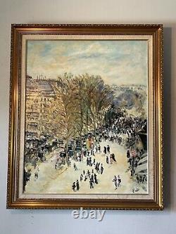 Captivating Antique Modern Impressionist Oil Painting Old Vintage French Winter