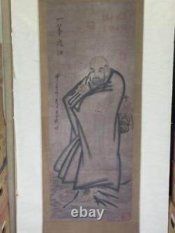 China People Hanging Scroll Changsuke Antique Old Toy Vintage Retro