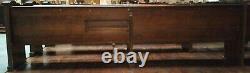 Church Pews 20 feet long solid oak, 100 years old only 6 pews for sale