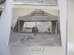 Collection Of Vintage Antique Circus Performer Acrobat Tent Animals People Old