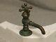 Early Antique Nickel Brass Hot Or Cold Sink Faucet Old Peck Bros Plumbing 35-18j