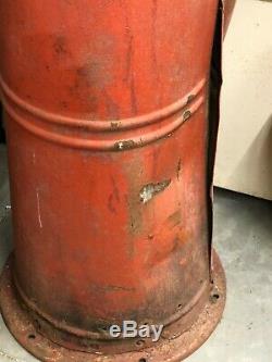 Early OLD G&B 176 Visible GAS PUMP Vintage Antique Oil BLUE CYLINDER Station WOW