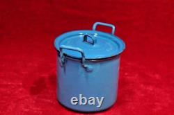 Enamel Storage Pot Old Vintage Antique Kitchenware Home Decor BB-77