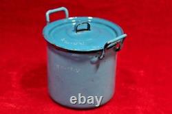 Enamel Storage Pot Old Vintage Antique Kitchenware Home Decor BB-77