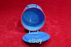 Enamel Storage Pot Old Vintage Antique Kitchenware Home Decor BB-77