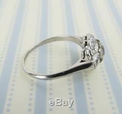 Estate Antique Platinum. 86 cwt old European cut diamond ring