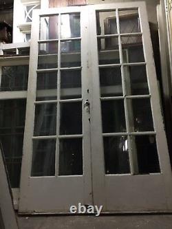 French Doors Old antique vintage 79 X 24 10 Light
