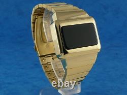 GOLD ELVIS WATCH 1 Old Vintage 1970s Style LED LCD DIGITAL Rare Retro omeg@ TC2