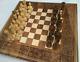 Hand Carved Soviet Wooden Chess Set 70s Vintage Ussr Antique Big Old