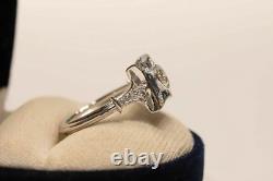 Handamde Vintage Inspire Old European Antique Edwardian Engagement Proposal Ring