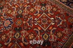 Handmade Vintage Rust Orange Floral 4X5 Foyer Kitchen Oriental Rug Wool Carpet
