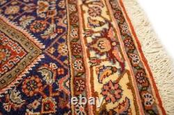 Handmade Vintage Rust Orange Floral 4X5 Foyer Kitchen Oriental Rug Wool Carpet