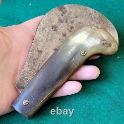 Huge Old Vintage Antique Horn Hawkbill Pruner Folding Pocket Knife