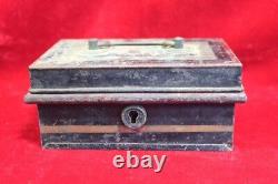 Iron Case Box Old Vintage Antique Home Decor Decorative Collectible