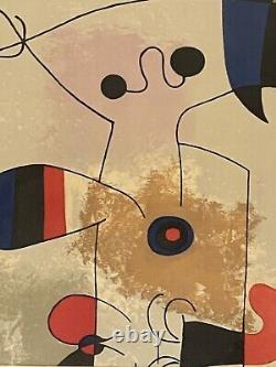 Joan Miro Antique MID Century Modern Lithograph Old Vintage Cubist Master Signed