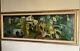 Large Antique Mid Century Modern Cubism Cityscape Oil Painting Old Vintage 1960s