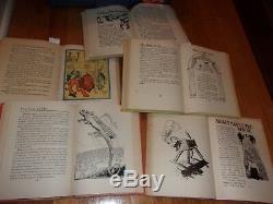 LOT old 10 Vintage antique set wizard of oz book collection Baum collection