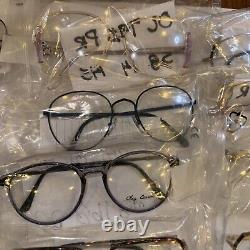 Lot 100 Vintage 80's & 70's Eyeglasses New Old Stock Oleg Cassini Resale $4500