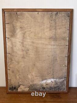 MID Century Modern Abstract Cubist Oil Painting Old Vintage Antique Turner 1963
