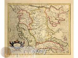 Macedonia Greece Old Map Macedonia Epirus by Mercator 1596