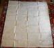 Map Sandwich Deal Kent C1885 Large Old Cloth Backed Ser Lcdr 2 X 1.7 Metres