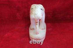 Marble Elephant Figure Old Vintage Antique Rare Home Decor Collectible PH-65