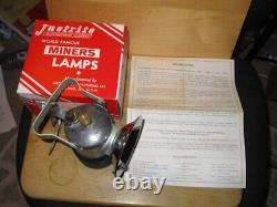 Miners JUSTRITE No. 2-501 CARBIDE HAND LAMP With Box- NEWithOLD STOCK
