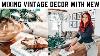Mixing New Decor With Old Vintage Decor Ideas Antique Shop With Me 2023