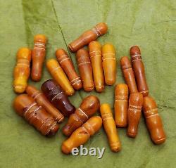 Natural old baltic amber Imams vintage, For rosary Beads 18 Imams
