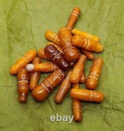 Natural old baltic amber Imams vintage, For rosary Beads 18 Imams
