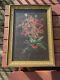 Old San Francisco Vintage Antique 1896 Oil Painting Red Poppies Mary Mcmath Usa