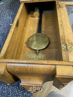 Old Antique Seth Thomas Weight Driven, No. 2 Regulator Wall Clock
