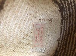 Old Columbian Vintage/Antique Handwoven Hat with Fine Delicate Weave
