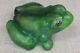 Old Frog Door Stop Vintage Antique Realistic Paint 5.5 Lbs Iron Made In 1800's