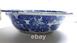 Old Imari Dyed Seal Large Bowl Retro Vintage Antique Art