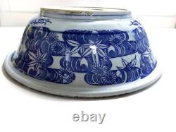 Old Imari Dyed Seal Large Bowl Retro Vintage Antique Art